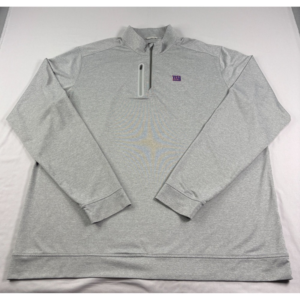 New York Giants Sweatshirt Men 3XLT Tall Gray Cutter & Buck Pullover Performance